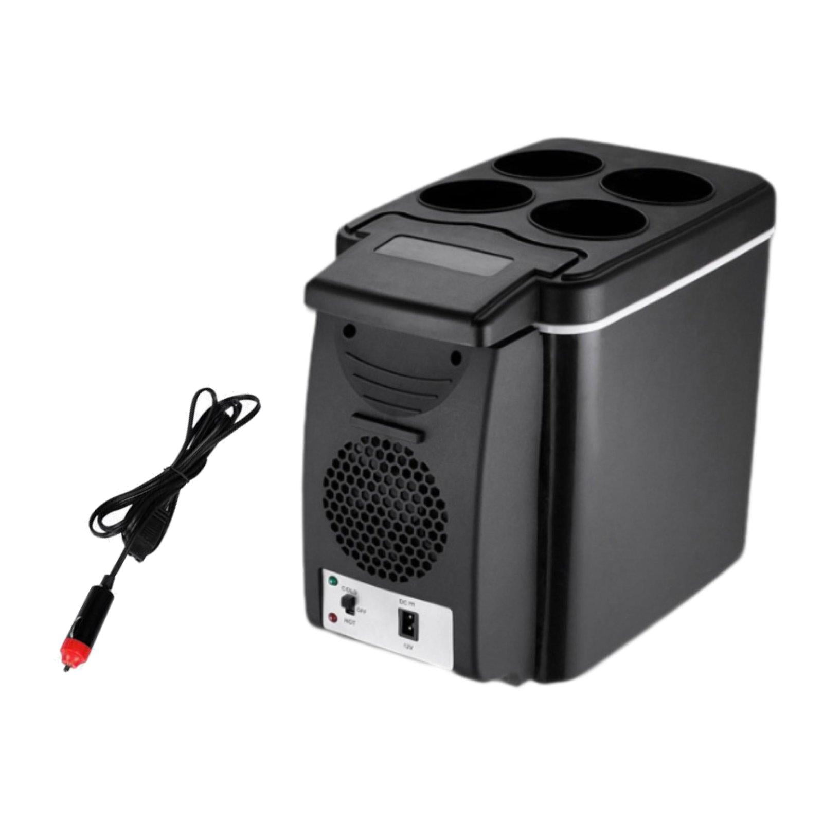 veasfak 6L Fridge Cooler Portable Mini Freezer Hiking Can 12V Small Car Refrigerator