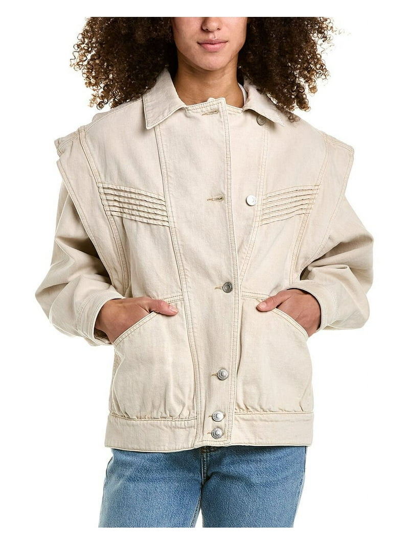 Isabel Marant womens Étoile Harmon Jacket, 40, White