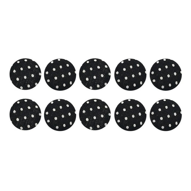 GUOOL 10pcs Fabric Cover Button Buttons Buttons for Sewing Accessories - Black, 20mm