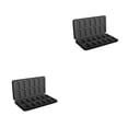 thumbnail image 1 of Injueey Paquete de tarjetas de juego de caja de almacenamiento de caja de tarjeta de 24 ranuras Concha negra 2Conjunto, 1 of 6