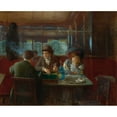 thumbnail image 2 of Jean Béraud 18x15 Gold Ornate Wood Frame and Double Matted Museum Art Print Titled - Backgammon at the Cafe, 2 of 4