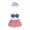 C, variant on AZXY Cute & Durable Easter Porch Goose Outfit for 23" Cement Concrete Statue, Pink Tulle Bunny Skirt with Plush Bunny Hat, Front Porch Goose Clothes for Outdoor Patio Lawn Garden Decor