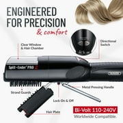 Split Ender Pro 2 - Cordless Split End Hair Trimmer, Rechargeable Tool for the Fast & Easy Removal of Split Damaged Hair Ends - Black
