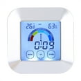 thumbnail image 1 of Indoor Digital Thermometer Hygrometer Temperature Humidity Time Comfort Level Display, 1 of 15