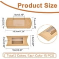 thumbnail image 5 of PH Pillow Kraft Boxes with Clear Window Paper Gift Boxes 3x6.3x1 inch Party Favor Boxes for Candy Anniversary Birthday Bridal Shower Thanksgiving Day Christmas 30pcs for DIY, 5 of 7