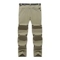 thumbnail image 5 of Qgtaibl Men's Cargo Athletic Pants Elastic Waist Straight Leg Hiking Pant Big and Tall Outdoor Active Trouser with Pockets Khaki (Mens 2X), 5 of 7