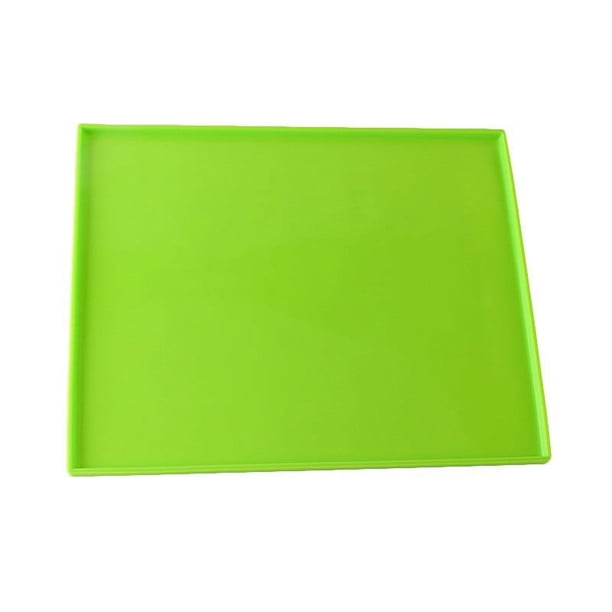 Nvzi 2 piezas de tapete para pasteles, flexible, multiusos, de silicona, antiadherente, para repostería, pizza, galletas, molde verde