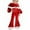C231/Red, variant on Afdoent Girls Clothing Set Christmas Long Sleeve Top With Flare Pants Festive Holiday Party Outfit For Season 18-24 Months