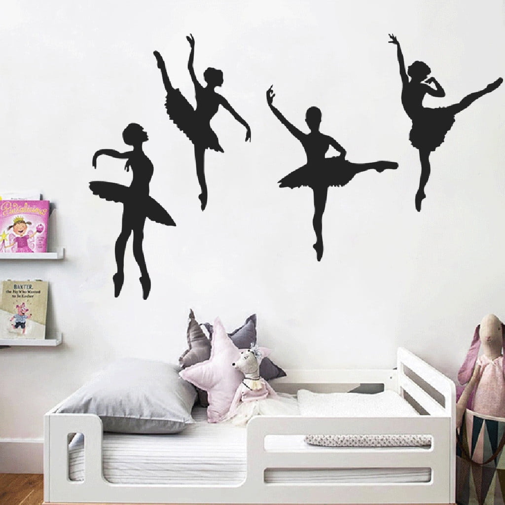 Ballerina Wallpaper Border Wall Art Decal Baby Girl Ballet Dance Nursery Sticker 