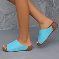 thumbnail image 2 of Ruyang Women's New Foreign Trade Slope Heel Slippers Thick Bottom Sandal Drag Fashion Comfortable Leisure Lightweight Large Size Womens Sandals, 2 of 4