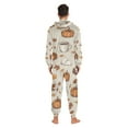thumbnail image 4 of FORMRS Onesies Pajama for Adults Unisex Hoodie Winter Jumpsuit One Piece Sleepwear, Sizes S-2XL, Fall Pumpkin Pattern, 4 of 7