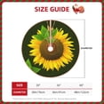 thumbnail image 2 of Rateoe Sunflower3 Pattern Christmas Tree Skirt with Ties , Christmas Tree Decorations, Farmhouse Christmas Decor Xmas Holiday Decorations-30", 2 of 6