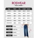 thumbnail image 3 of Jeans de pierna ancha para mujer, casuales, de talle alto, elásticos, holgados, pantalones de mezclilla, verde militar, talla X-Large., 3 of 4