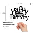 thumbnail image 3 of Adorno para Pastel Coche Negro "Feliz Cumpleaños", 3 of 7