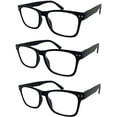 thumbnail image 3 of Grinderpunch Blue Light Blocking Reading Glasses for Men and Women, Retro Computer Readers, 2 Pack - Tortoise, 3.55, 3 of 4