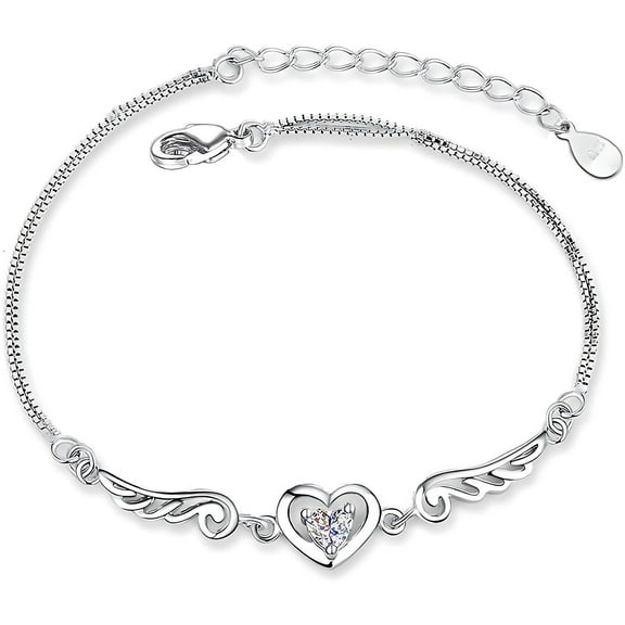 Wioihee Under $2.00 Women Bracelets- Men Anklets Personality Love Pendant Bracelet and Delicate Suitable for All Link- Girl Boy Bracelets Fathe