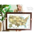 thumbnail image 4 of GeoJango USA Map Poster With Travel Destinations - Gold (30x20 Inches), 4 of 7