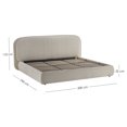 thumbnail image 2 of Ilios Innova | Cama King Size Tapizada en Tela Beige con Cabecera Acolchada y Sistema Hidráulico de Almacenamiento Estructura de Madera Resistente, 2 of 9