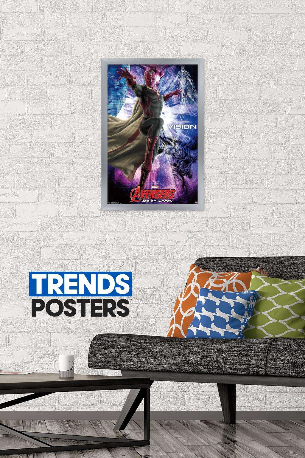 Marvel Cinematic Universe - Avengers - Age of Ultron - Vision Wall Poster, 14.725" x 22.375", Framed
