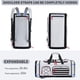 thumbnail image 4 of Bolsa de gimnasio Bosstin para hombre y mujer, bolsa de viaje de 45 litros, bolsa de lona deportiva para gimnasio, fin de semana, mochila nocturna con compartimento para zapatos (gris), 4 of 5