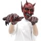 thumbnail image 4 of Halloween Latex Horrible Devil Demon Mask Gloves Scary Cosplay, 4 of 5