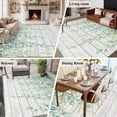 thumbnail image 5 of 6x9 Area Rugs for Living Room, Eucalyptus Leaves Non Slip Area Rugs for Kitchen Bedroom Entryway, Sage Green Summer Botanical Weeping Wooden Washable Carpet Runner Rug Floor Mats for Bedroom, 5 of 9