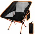 thumbnail image 1 of Silla de camping, silla de playa plegable ultraligera compacta, silla de camping plegable portátil, silla plegable portátil ultraligera con bolsa de transporte para acampar, picnic, pesca, 1 of 5