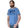 thumbnail image 3 of WTF Where's the Fish Fisherman Funny Men's Big & Tall Crewneck Graphic Tee Brisco Brands 4X, 3 of 5