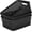 Black, variant on Organization and Storage 3 Packs, Plastic Bins Organizer Bins, Woven Baskets for Storage, Plastic Baskets with Handles, White Basket for Organizing, Basket Organizer for Home and Office, Small