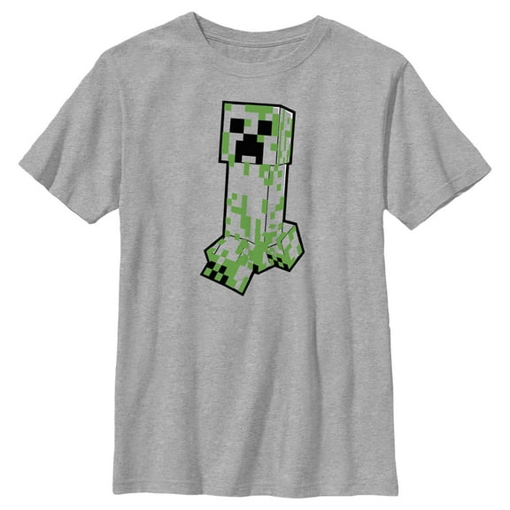 Boy's Minecraft I Heart Minecraft Graphic Tee Athletic Heather Medium