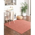 thumbnail image 3 of Rugs.com Everyday Solid Collection Rug – 10 Ft Square Rust Red Medium Rug Perfect For Living Rooms, Kitchens, Entryways, 3 of 8
