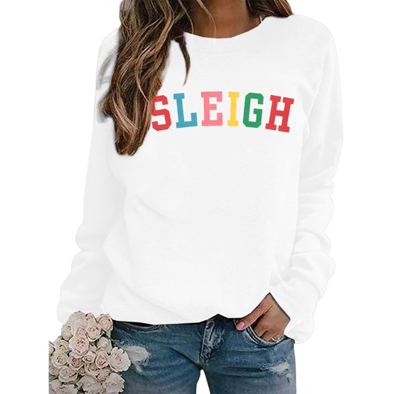 MESSUEN Christmas Sweatshirts for Women Baggy Sweatshirt for Women Thick Sweatshirts for Women Sweats for Women Fall Sweatshirts for Women Trendy A L