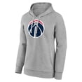 thumbnail image 2 of Women's Gray Washington Wizards Primary Logo Pullover Hoodie, 2 of 3