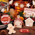 thumbnail image 5 of XIBUFE 12Pcs Christmas Tiered Tray Decor Christmas Wood Tabletop Decor Gingerbread Man Xmas Tabletop Farmhouse Coffee Signs Snowmen for Christmas Winter Farmhouse Home Party Holiday Decoration, 5 of 7