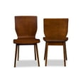 thumbnail image 3 of Baxton Studio Elsa Mid-century Modern Scandinavian Style Dark Walnut Bent Wood Dining Chair (Set of 2), 3 of 4