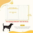 thumbnail image 3 of PawHut 30"- 45" Extra Wide Dog Gate with Double Locking System White, 3 of 10