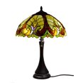 thumbnail image 2 of FixtureDisplays® Tiffany Style Resin Elegant Desktop Lamp 16-Inch Shade 16696, 2 of 3