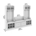 thumbnail image 2 of Bowery Hill Ensemble de Rangement d'Entrée en Bois Manufacturé avec Portes en Érable Rustique, 2 of 6