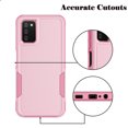 thumbnail image 5 of For Samsung Galaxy A03S A13 A14 A23 A32 A34 A53 A54 5G Case,Njjex 2 in 1 PC Phone Case ,Rubber & Rugged Shockproof Full Body Protection Case Cover-Rose Pink, 5 of 6
