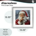 thumbnail image 3 of Secret Santa Shh Gray Framed Print Under Glass, design by Petal Prints Design, 3 of 10