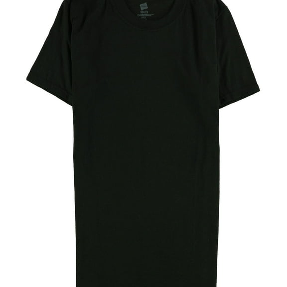 Hanes Mens SS Basic T-Shirt, Black, Small