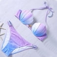thumbnail image 3 of Traje de baño Bikini de sirena Traje de baño Bikini de concha degradada de 4 piezas, 3 of 6