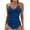 Blue, variant on Zuesphe Sexy One Piece Swimsuit for Women Tummy Control Womens Bathing Suits Tankinis Plus Size Swimwear for Women Two Piece Tankini Top Criss Cross Back