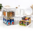 thumbnail image 3 of Sindcom 7 Pack Clear Plastic Storage Bins with Lids, Pantry Organizer, for Cabinet, Kitchen, Large, 3 of 6