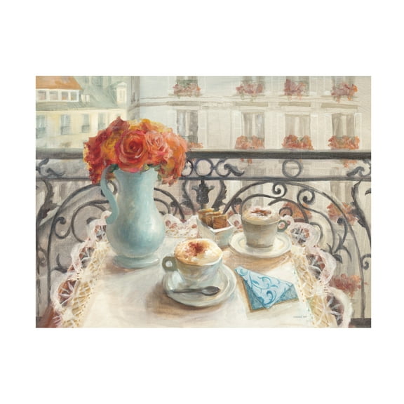 Trademark Fine Art 'Le Petit Dejeuner' Canvas Art by Danhui Nai
