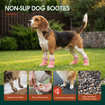 thumbnail image 6 of Kuoser 4PCS Breathable Mesh Dog Shoes – Hot Pavement Summer Dog Boots & Paw Protectors, Comfortable for Small Medium Large Dogs,Pink, 2#(inner width/length:1.37 in/1.96 in), 6 of 9
