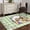 Green, variant on Round Area Rug 7 Ft, Easter Bunny Washable Non-Slip Circle Carpet for Living Room/Bedroom, Spring Easter Eggs Chick Floral Blue Check Low-Profile Large Runner Mat Collection Rugs for Indoor