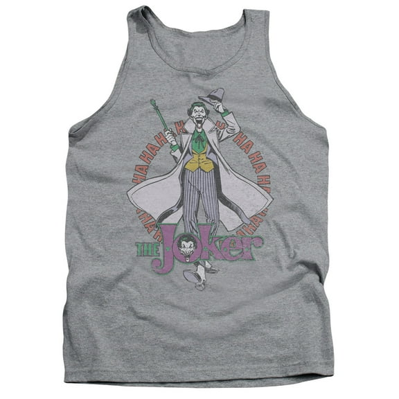 DC Comics Maniacal Adult Tank Top Athletic Heather
