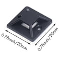 thumbnail image 5 of 100 Pcs Self Adhesive Cable Tie Mount Base Holder 20 x 20 x 6mm, 5 of 5