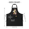 thumbnail image 5 of Kitchen 2 Pack Adjustable Bib Apron with Gear Pattern & Yellow Pencil Design 2 Pockets Perfect for Cooking & Chef Use for Men & Women, 5 of 6